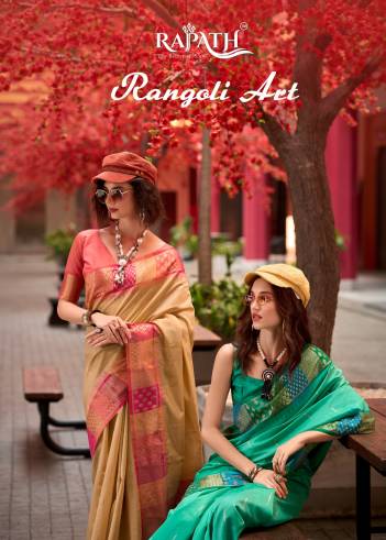 RANGOLI ART BY RAJPATH DESIGNER SILK SAREE WHOLESALER IN INDIA
